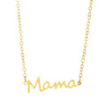 AA016563 Minimalist Mama Letter Necklace Stainless Steel Necklace Mother's Day Gift