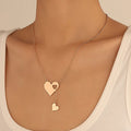 2022 New Cheap Jewelry Stainless Steel Hollow Out Broken Heart Necklace for Women Wholesale