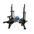 Powerlifting Bench Combo Rack PD Squat Steering Fitness Multifunction Gym Rack Steel Construction for Competition-Level Training