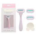 Five Blade System razor for Women Wet&dry Two Use Shaving razor with Long Rubber Handle