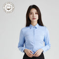 Women Blouses Tops Shirt Long Sleeve Business Shirt Woman Office Solid Business Shirts for Women