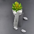 Wholesale 2022  Hot Selling Salon Professional Hairdressing Stainless Steel Comb Portable Pocket Comb Metal Card Comb