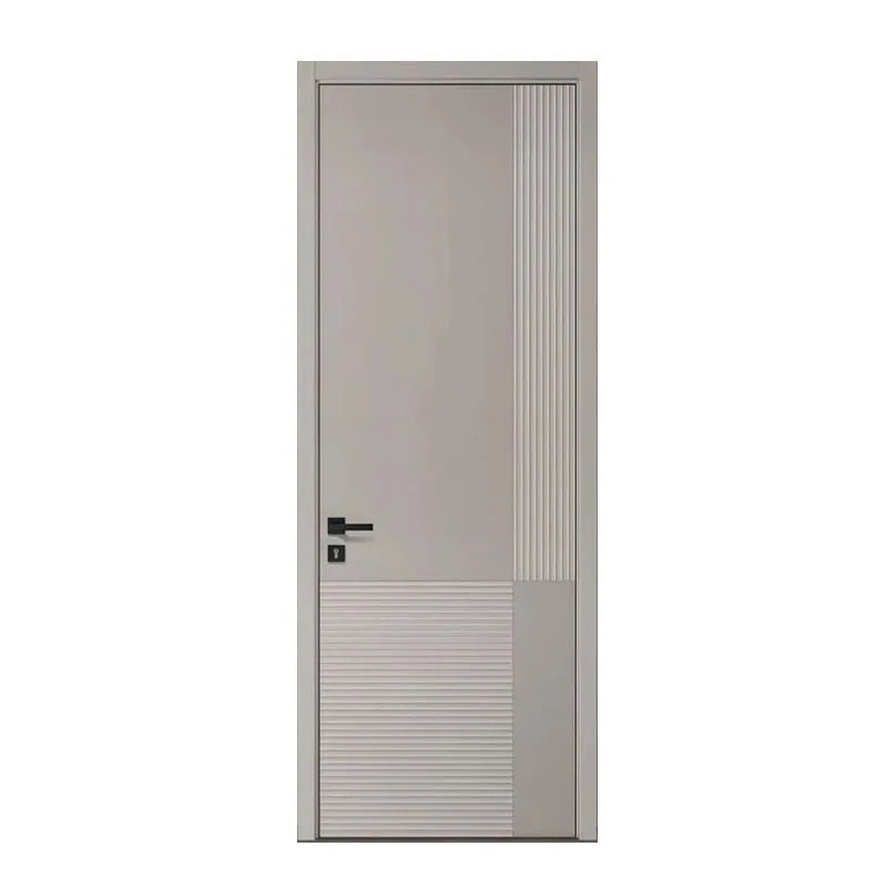 Modern Simple Spiral Wooden Bedroom Internal Door with Manual Opening and Finished Surface for house