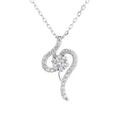 Yaeno Wholesale Sterling Silver 925 Silk Flower Pendant Necklace for Women Gift