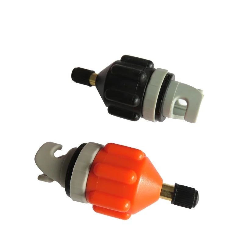 Bamboo Inflation Valve Adaptor 81*35mm for SUP Inflatable Tent Kayak Boat Two Colors Orange or Black