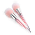 GRACEDO Flat Brush Makeup Brush with Plastic Handle Pink with Diamond for Face Foundation Powder Application with Synthetic Hair