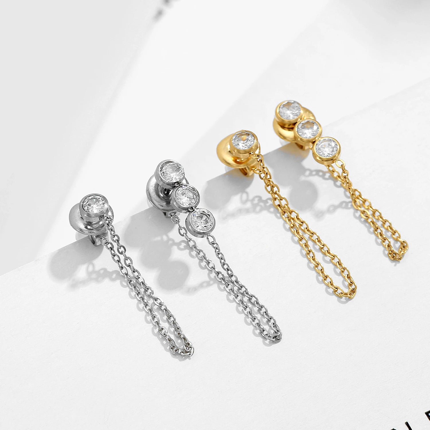 Gold Luxury Earring for Women Drop Dangle Boho Earrings Fine Jewelry 2025 Wholesale Zircon Diamond Earrings Good Quality
