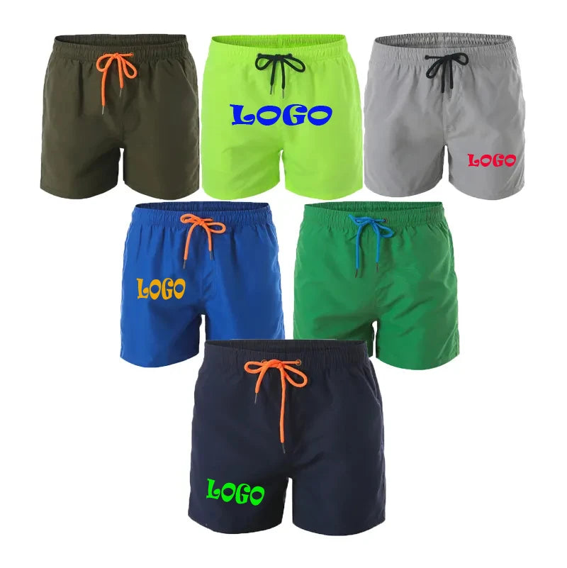 OEM Manufacturer Waterproof Board Shorts Men Swim Beach Shorts Custom Logo Printed Men Swimsuit Swim Trunks