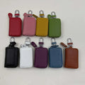 Online Shopping Women Men Custom Zipper Leather Vehicle Car Key Case with Keyring Holder
