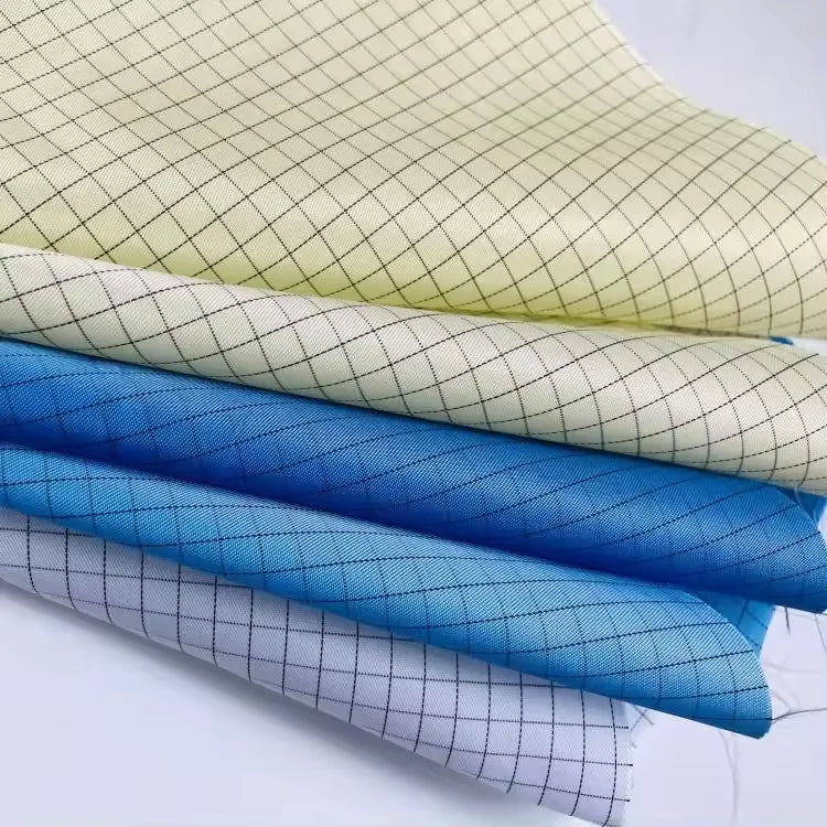 98% Polyester 2% Carbon Fiber ESD Anti-static Clean Room Fabric for Clothes
