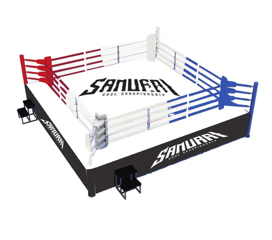 OEM Customized AIBA Standard Heavy-Gauge Structural Steel Professional Competition Floor Boxing Ring 5m Used UFC MMA Standard