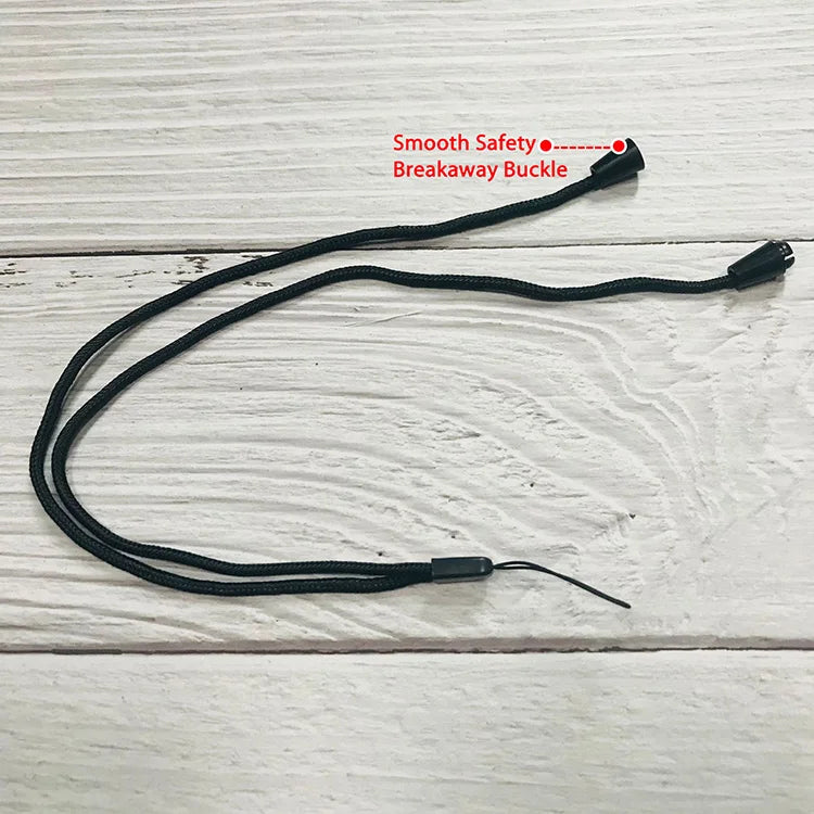 Heavy Duty Round Cord Retractable Lanyard Breakaway Neck Strap With Clip for Men Women Card Holder Key