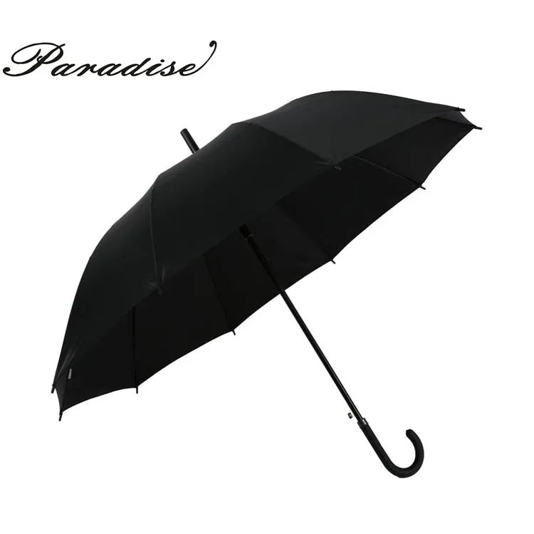 Wholesale Custom Cheap Big Size Semi-auto Strong Windproof J Stick Business Umbrella