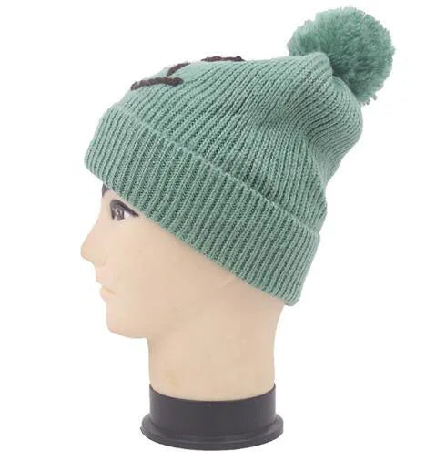Kimtex New Fashion Designer Adult  Winter Beanie Hats Men Pom Pom Beanies