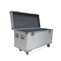 Gray Hard Aluminum Durable Cable Pro Work Transport Flight Case with Heavy Duty Wheels OEM