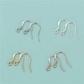 10pair/bag Jewelry Findings Real 925 Sterling Silver Diy Earrings Ear Hooks