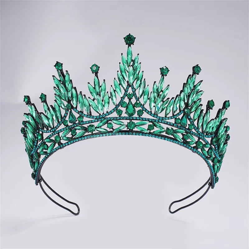 Alloy Crystal Crown Tiaras Wedding Bride Tiara Party Birthday Princess Crown Bridal Hair Accessories Tiara