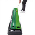 Attractive PriceCustom Indoor Golf Putting Green Portable Mat with Auto Ball Return Function Mini Golf Practice Training Aid