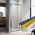 Durable Anti Corrosion Aluminium Shower Enclosure Profile Custom Size Bathroom Shower Room Aluminum Frame Extrusion Profile