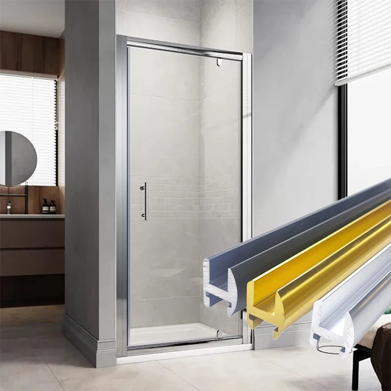 Durable Anti Corrosion Aluminium Shower Enclosure Profile Custom Size Bathroom Shower Room Aluminum Frame Extrusion Profile