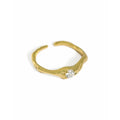 Thin Irregular 925 Sterling Silver Korea Rings Female Resizable Open  Argent 925 Pour Girls Fine Jewelry