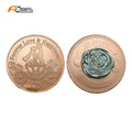 Metal Copper and Silver Plated 3D Coins Wedding Commemorative Coin High Quality Gifts