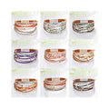 Cross-woven Leather Women's Bracelet Beaded Accessory Multi-layer Leather Women's Magnetic Buckle Bracelet