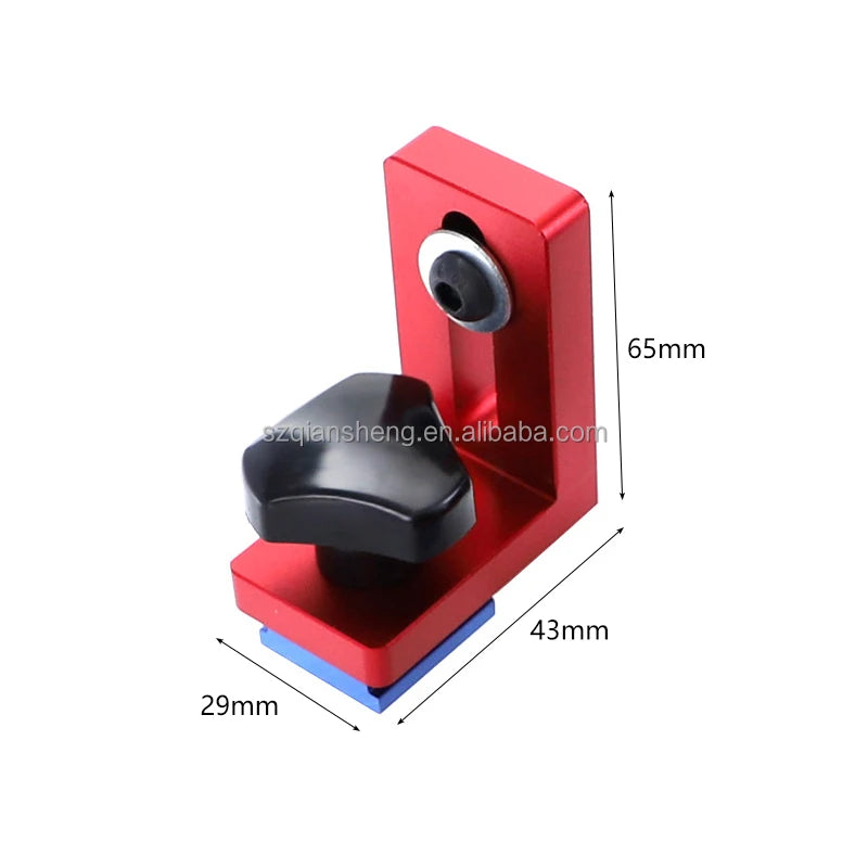 Aluminum Alloy T-track Slot Connector 30/45 Type Sliding Chute Backer Fixed Tool Table Sliding Brackets Limiter