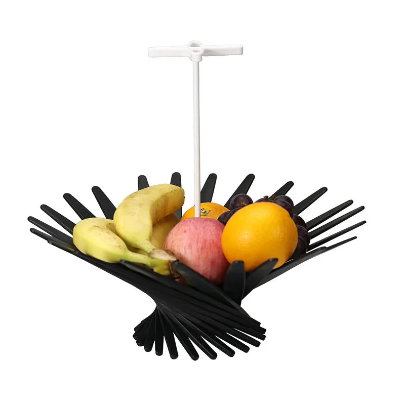New Design Plastic Foldable Fruit Basket Fruit Bowl for Kitchen Counter Fruit Bowl Modern Decor