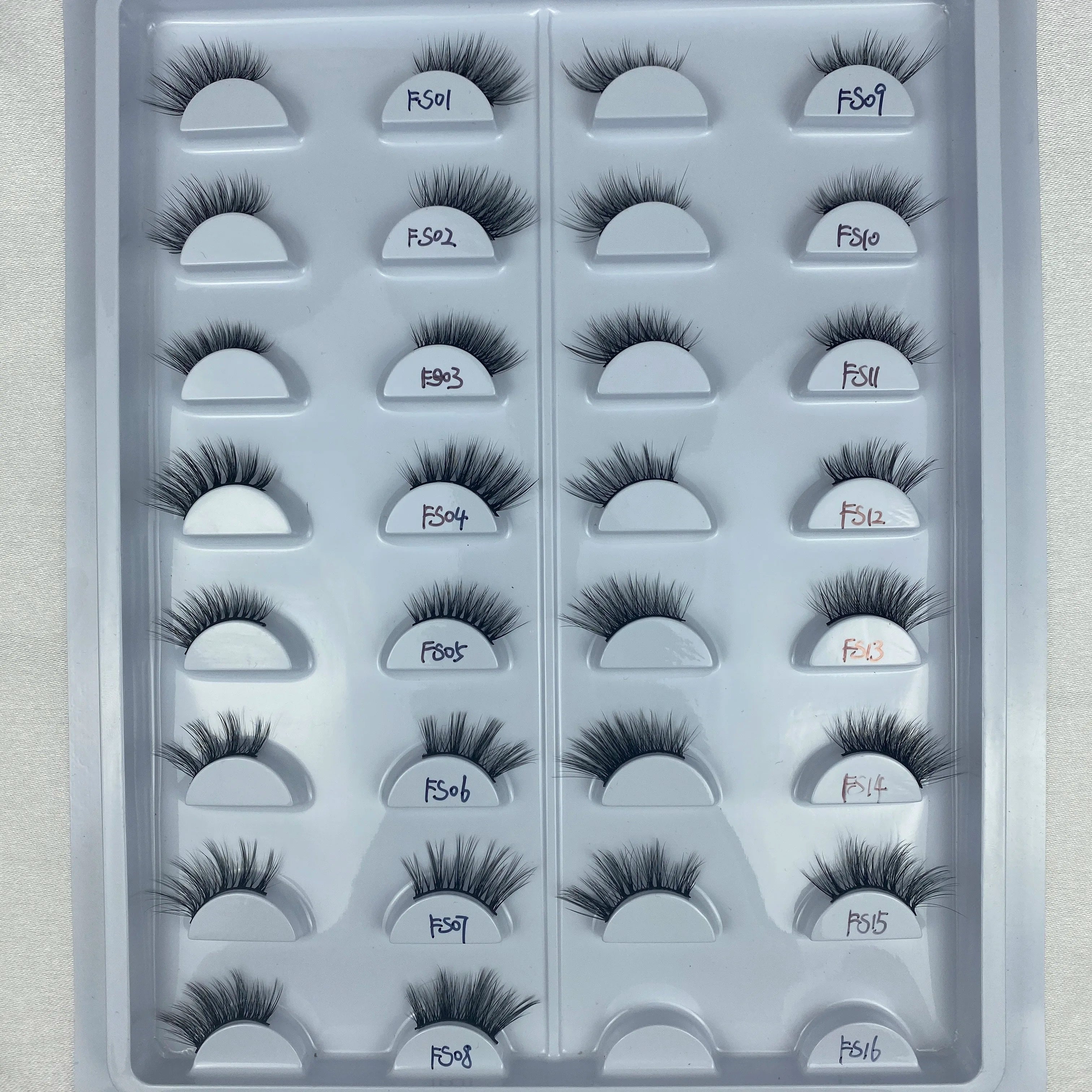 FS01-15 Lashes Wholesale Half Moon Lash Light Half Hair Faux Mink Half Lashes Private Label Natural Vegan Eyelash