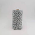 Organic Cotton Rope Amazon Top Wholesale High Quality 3mm Organic Grey Macrame Cord Cotton Rope for Handcraft Basket Cotton Rope