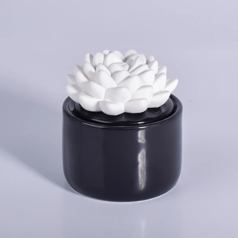 Ceramic Flower with Essential Oil Fragrance Essential Oil Diffuser Diffuser with Ceramic Flower Reed Diffuser