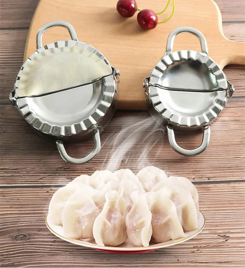 Dumpling Tools Jiaozi Maker Mould Eco-Friendly Pastry Stainless Steel Kitchen Tools Dough Cutter for Kitchen Making Tools
