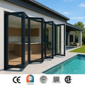 Modern Sliding Doors Folding Window Foldable Feature Waterproof Fiberglass Screen for Courtyard Supermarket