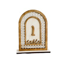 Custom Boho Wedding Signage Rattan Wooden Rustic Wedding Table Numbers for Wedding Table Decoration