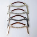 Deepeel ZP508 21CM Metal Bag Frame Handbag Accessories Clasp Frame for Bag Kisslock Bag Frame With Plastic Handle