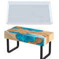 23.6 X 11.8 X 4 Inch Large Coffee Board Silicon Mold Big Size Silicone Mold for Resin Epoxy River Table With Wooden Holder