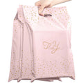 Rts Gold Thank You with Star pink Thank You Bag Courier Envelope Bag Poly Mailer Bag with Handle for Clothing
