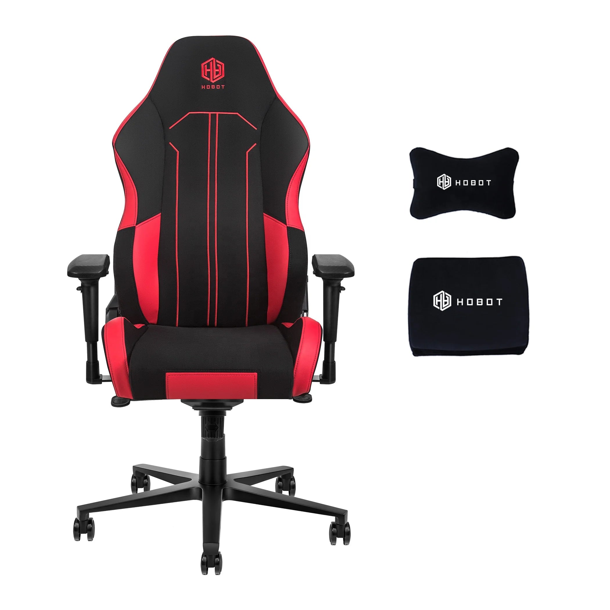 Hobot Professional Ergonomic Revolving Computer Gaming Chair PU Leather Cooling 4D Adjustable Armrest 360 Swivel for Home Office
