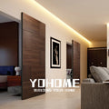 China High End Indoor Hidden Timber Door Invisible Wood Door Designs Interior Sliding Wood Door for Bedroom