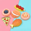 Simulation Dessert Food Resin Flatback Cabochons Pizza Food Ornaments for DIY Miniature Kitchen Hair Accessories