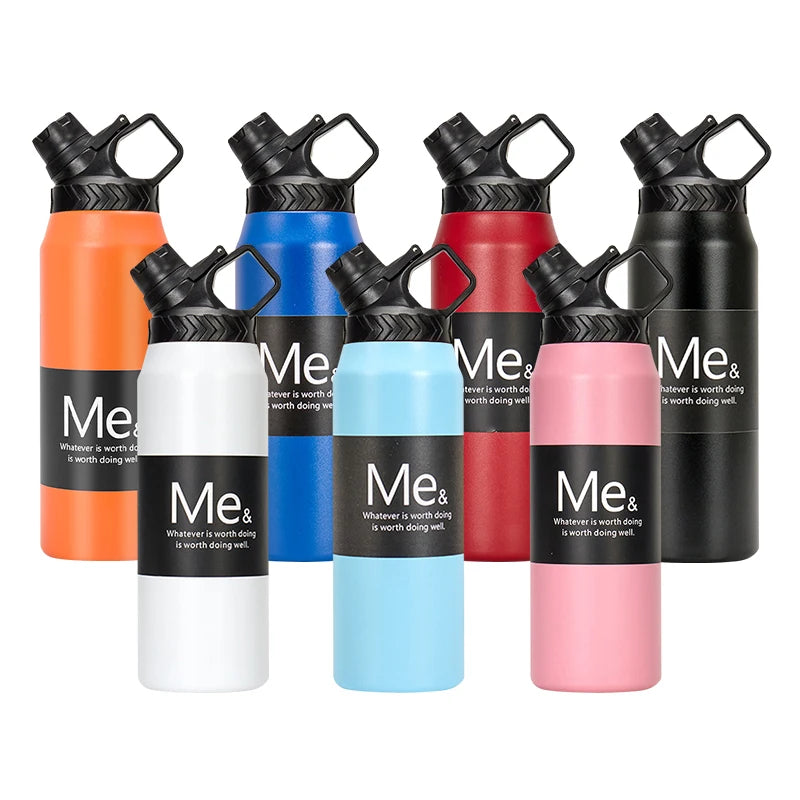 Wholesale In-stock Easy Clean Wide Mouth Stainless Steel Bottle 750ml/950ml Double Wall Stainless Steel Vacuum Flask Water