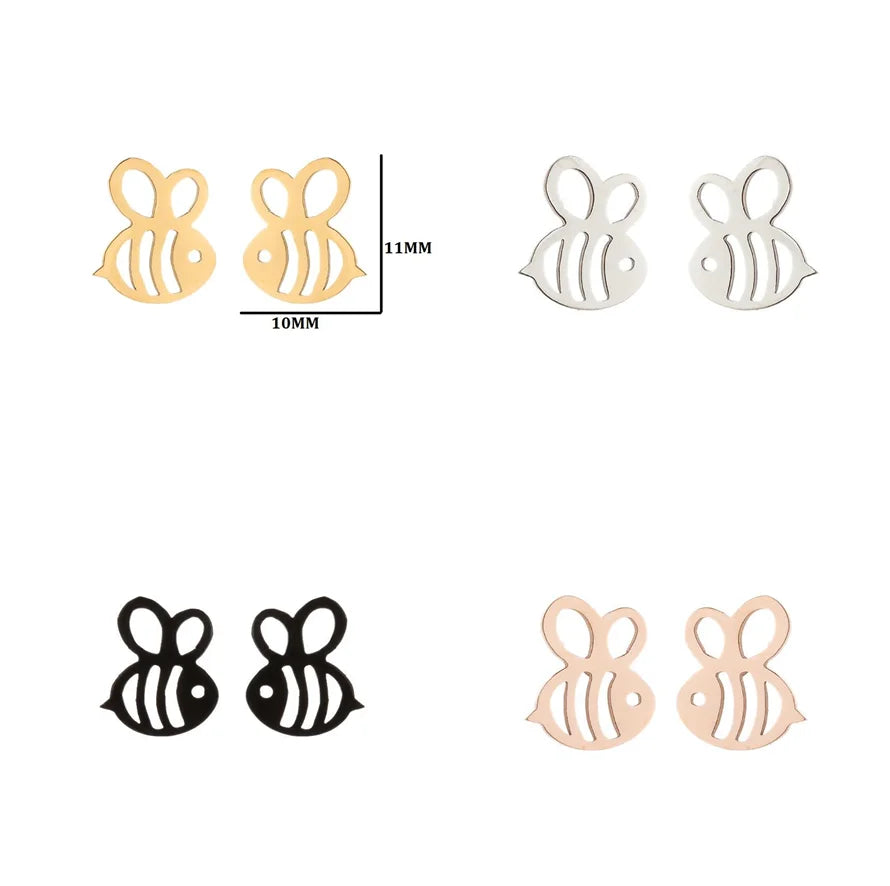 SC Wholesale Animals Stud Earrings Stainless Steel Dog Earrings Stainless Steel Dog Cat Owl Stud Earrings for Women