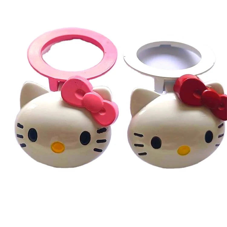 Universal Car Button Decoration Ring Car Mats Accessories Button Cover Cute 3D Hello Kitty Push to Start Button Cover
