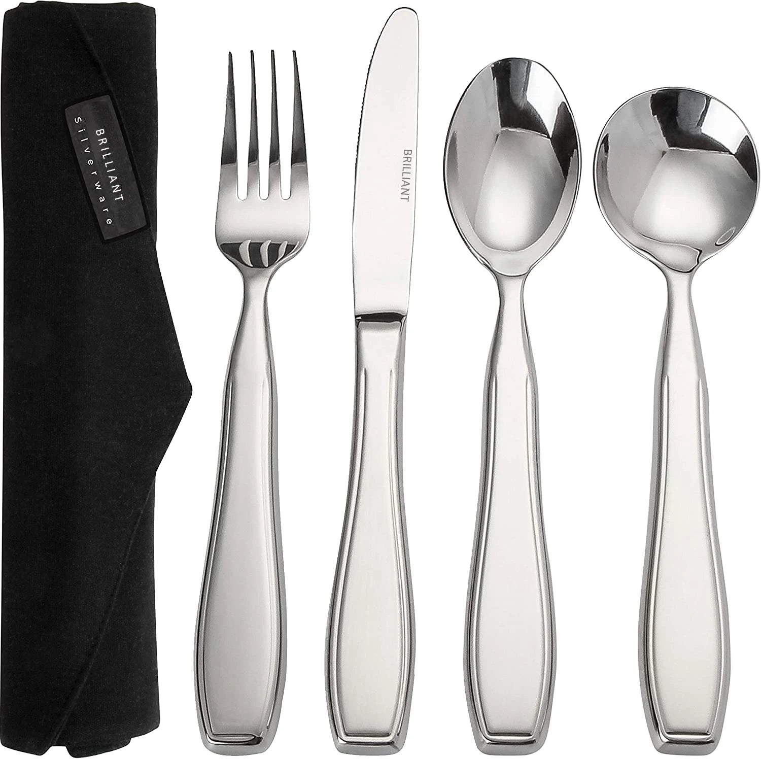 Elderly Arthritis Aid Adaptive Stainless Steel Silverware Fork Spoon Anti Hand Tremors Wedding Utensils