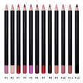 12 Color Vegan Long-lasting Waterproof Eyebrow Pencil & Lip Liner Custom Logo Private Label Mineral Makeup