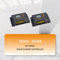 Lumiax Best 12V 24V 10A 20A Solar Panel USB PWM Controller with LCD Display for Solar Charge Management
