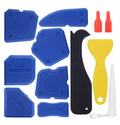 Caulking Tool Silicone Sealant Finishing Grout Tools Kit 12 Pieces Caulk Skirting Boards & Base Boards Replaceable Pads