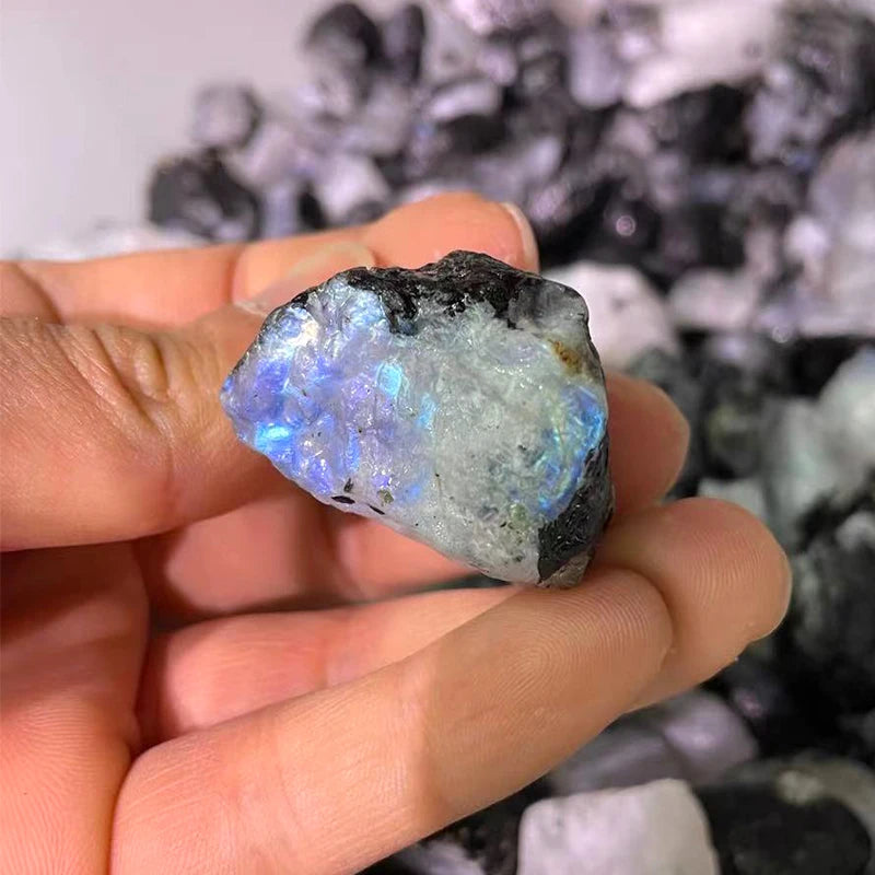 Wholesale Non Polished Blue Monestone Rough