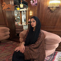 Muslim 2024 New Eid Dresses Solid Shiny Satin Batwing Sleeve Modest Kebaya Turkish African Women Abayas Saudi Clothing
